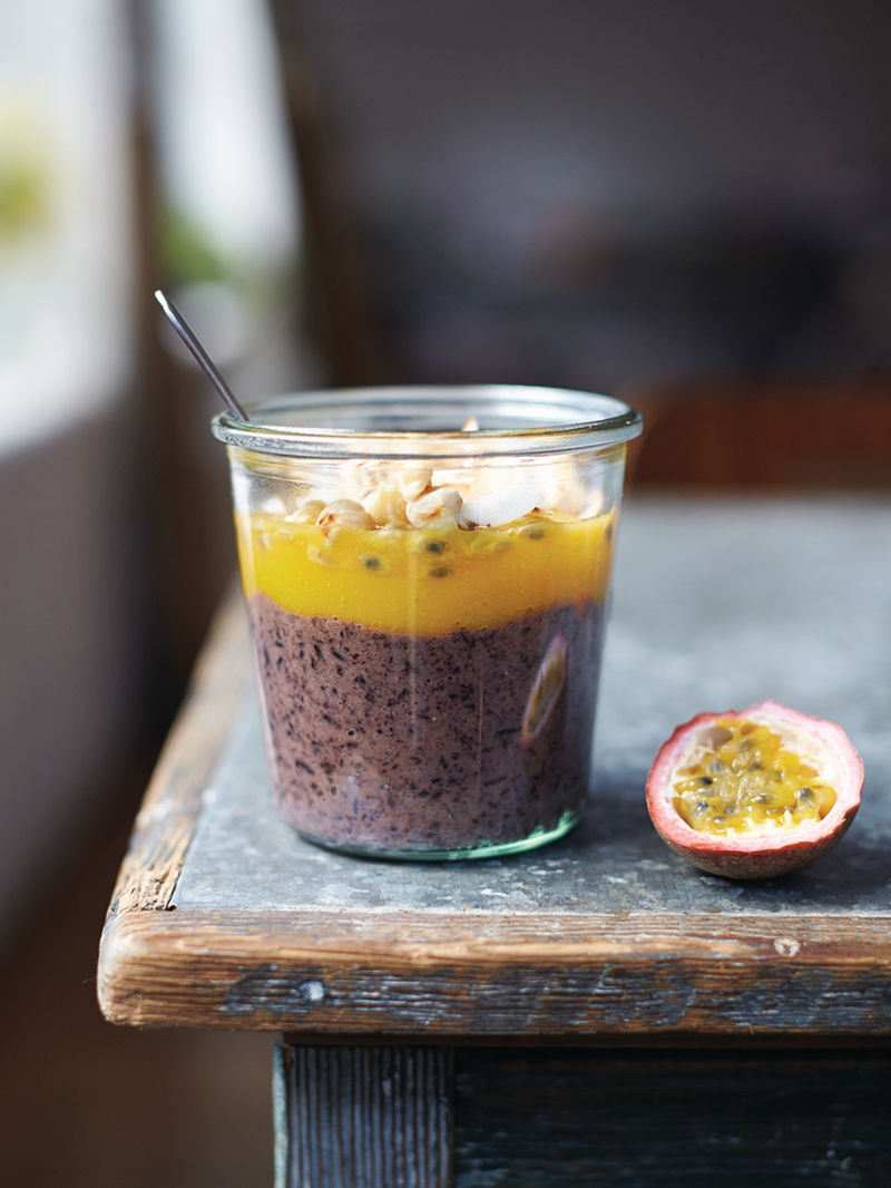 Black rice pudding