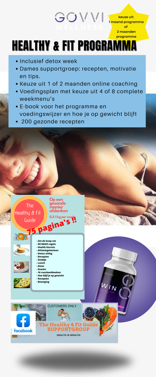 Healthy & Fit programma - 1 maand