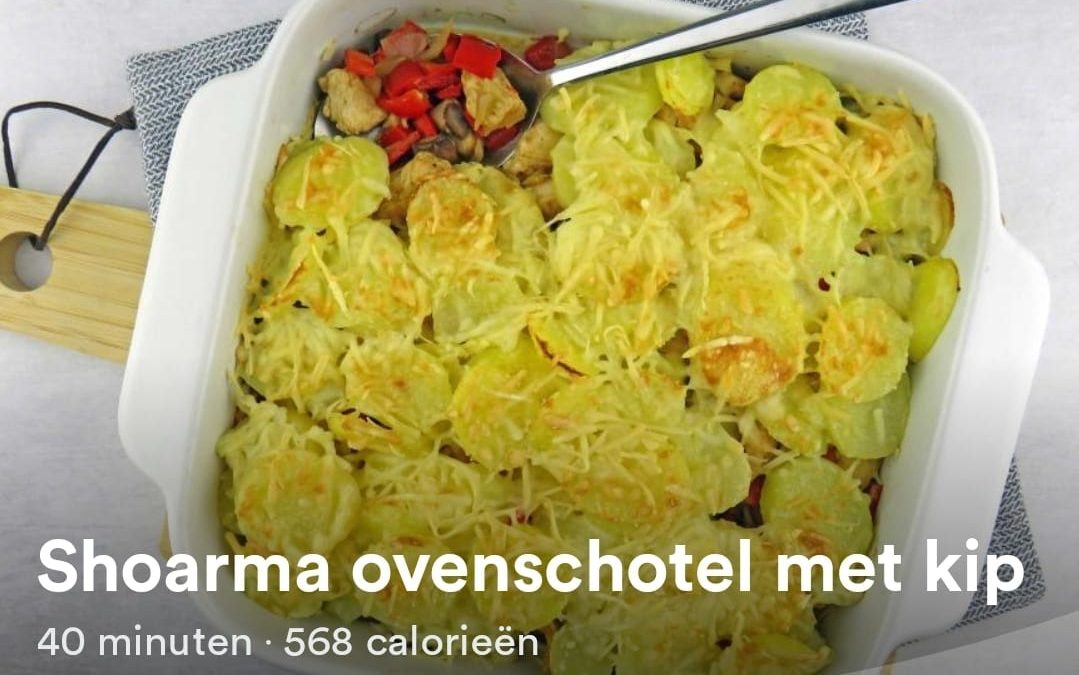 Shoarma ovenschotel met kip